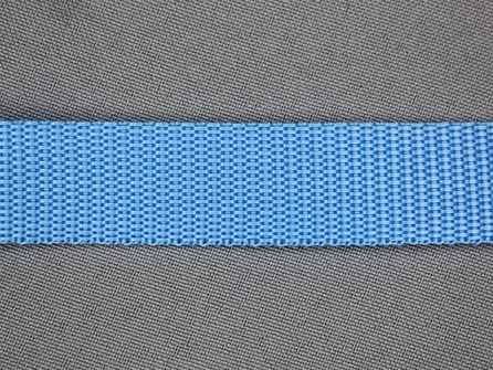 Parachute band 20mm licht aqua blauw