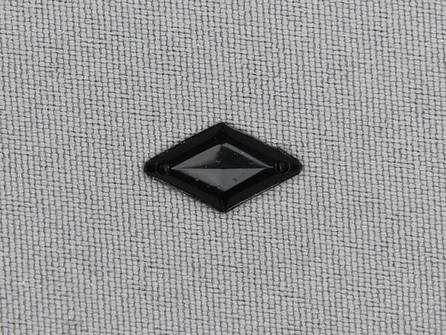 50 stuks Strass steen 9x15mm ruit zwart