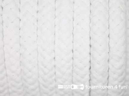 Katoenen koord - grof - 9mm - wit