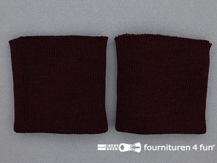 Manchetten bordeaux rood