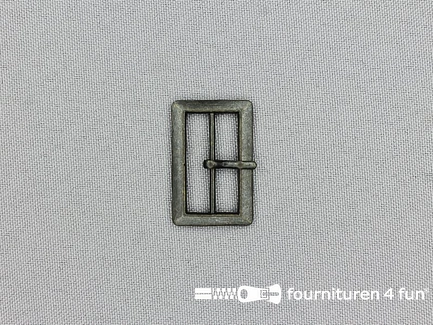 Metalen gesp 24mm zwart brons