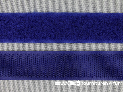 COUPON 1 meter Klittenband - 20mm - konings blauw