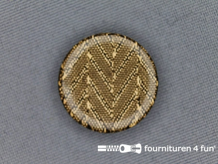 Visgraat knoop 22mm goud