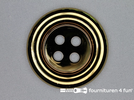 Clownsknoop - metallic - 72mm - donker goud