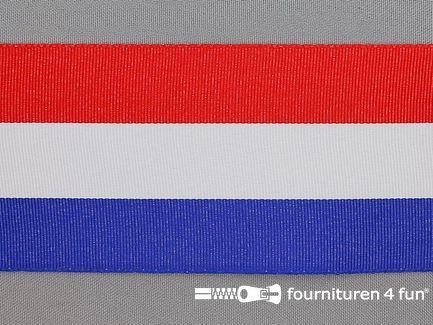 Deco lint - 67mm - rood-wit-blauw