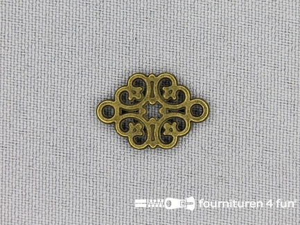 Steampunk hanger 14x13mm gotiek brons