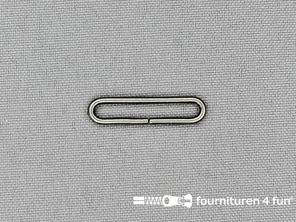 Schuifpassant - 25mm - zwart zilver - 10 stuks