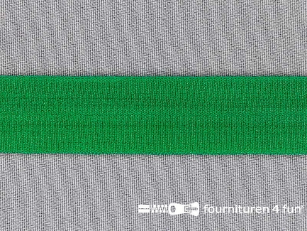 Rekbare vouwtres 20mm grasgroen