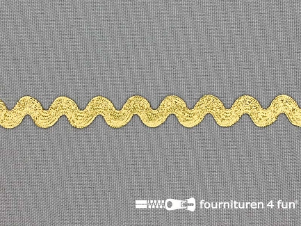 COUPON 4,6 meter Zigzag band 10mm goud