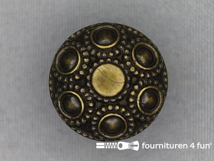 Bronzen knoop 23mm studs