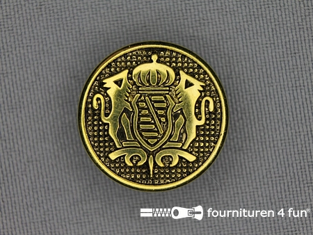 Gouden knoop 23mm wapen