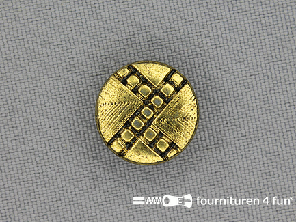Gouden knoop 15mm vintage design