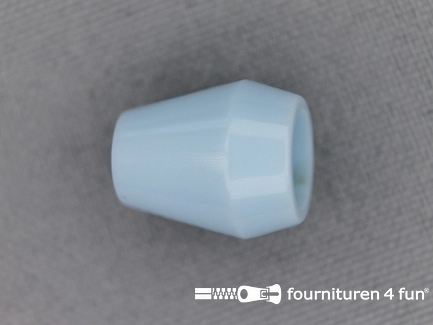 Koorduiteinde - kunststof - 12x14mm - licht blauw