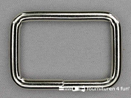 Schuifpassant - 50mm - zilver - rechthoek - heavy duty