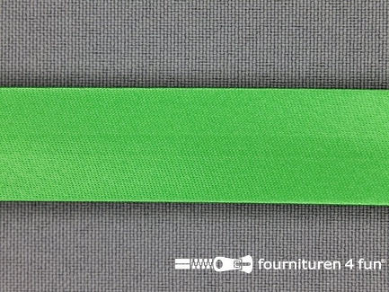 Rol 25 meter satijnen biasband 18mm gras groen