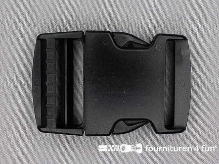 Parachute gesp - 40mm - zwart - heavy duty