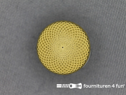 Gouden knoop 18mm spiraal