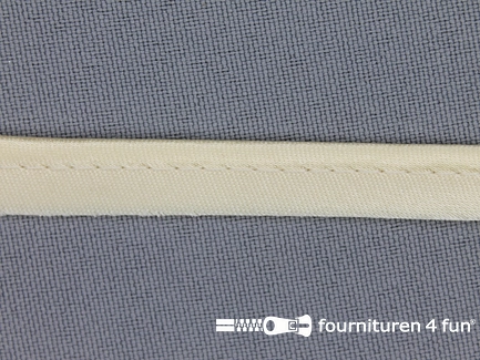 Satijnen paspelband 10mm zalm-ecru