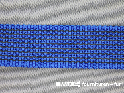 Rubber halsband 25mm koren blauw