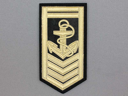 Army applicatie 57x110mm militaire schouder patch - goud metallic