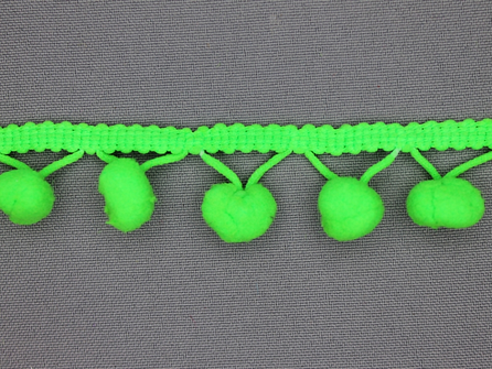 Bolletjesband 30mm neon groen