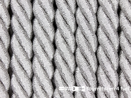 Metallic koord 8mm mat zilver