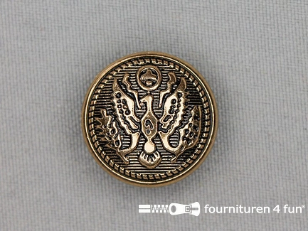 Gouden knoop 22mm adelaar