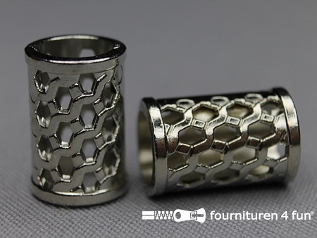 Koorduiteinde - metaal - 18mm - chroom