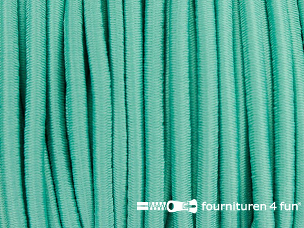 Rol 50 meter elastisch koord 3mm turquoise