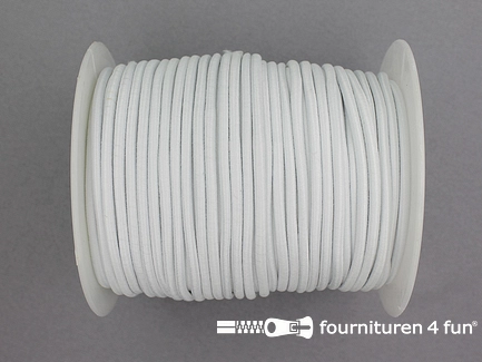 Rol 50 meter elastisch koord - 2,7mm - off white