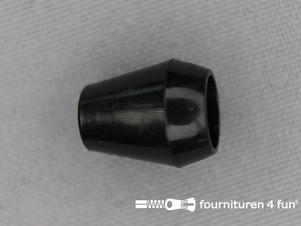 Koorduiteinde - kunststof - 12x14mm - zwart