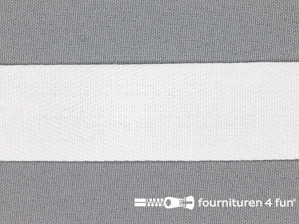 Luxe keperband - 30mm - wit
