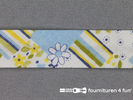 Print biasband quilt multicolor