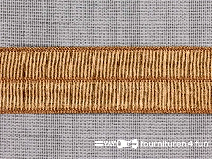Elastische biasband 20mm cappuccino bruin