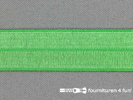 Rol 25 meter elastische biasband 20mm licht groen