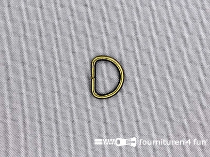 D-ring - heavy duty / extra sterk - 16mm - brons