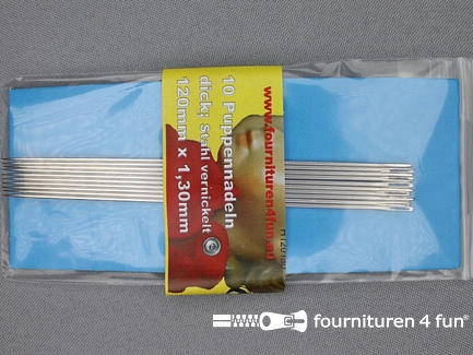Poppen naalden 1,3mm 10 stuks