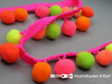 Bolletjesband multicolor
