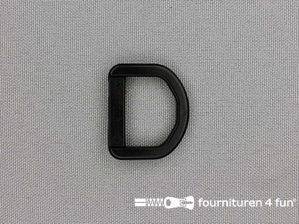 Kunststof D-ring - 20mm - YKK - zwart 