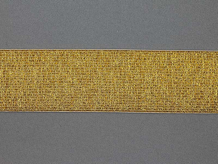 Gekleurd  elastiek 40mm goud