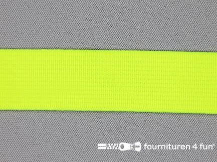 Gekleurd soepel elastiek - 20mm - neon geel