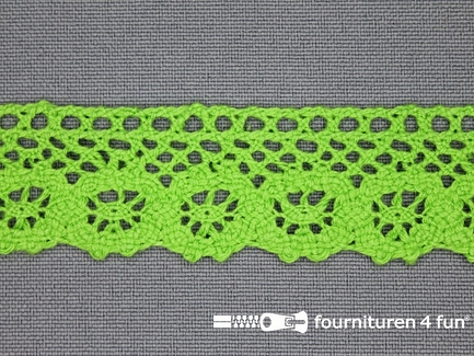 Ibiza broderie 23mm appeltjes groen