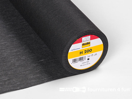 Vlieseline® Softline - H200 - zwart - 2 meter x 90cm