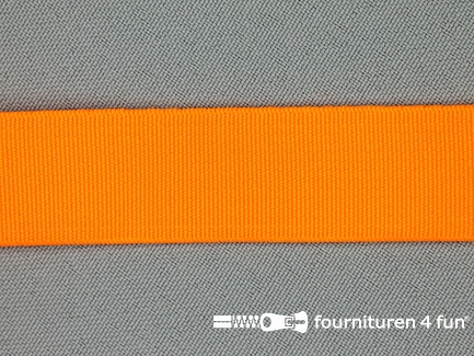 Gekleurd soepel elastiek - 20mm - neon oranje
