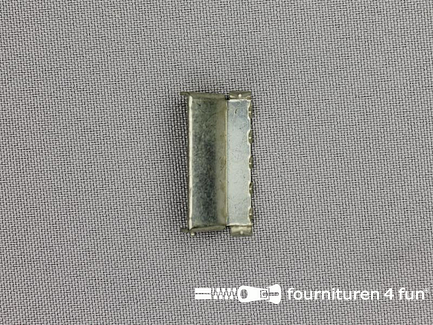 Bretelversteller 25mm oud zilver
