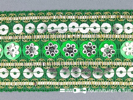 Rol 8 meter party band 50mm gras groen
