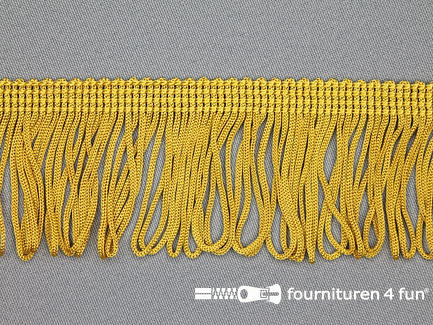 Charleston franje - 45mm - oker goud