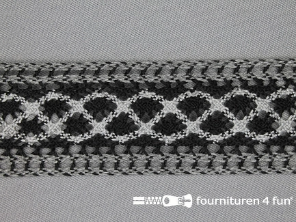 Kloskant 39mm zwart - grijs