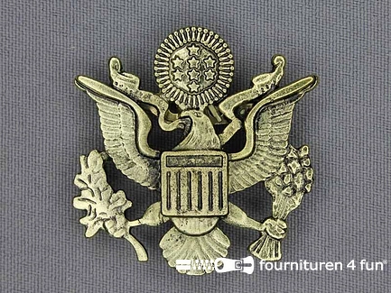 Insigne - met speld - 40x41mm - goud