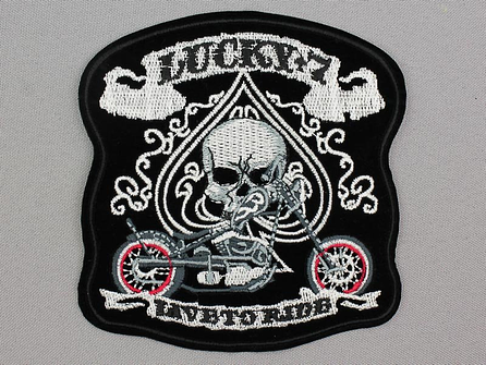Applicatie 106x112mm Lucky 7 - Live to Ride